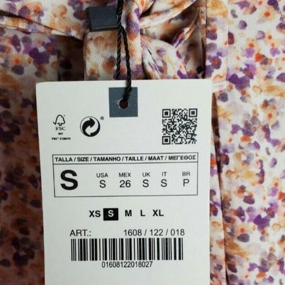 Zara women’s printed paperbag pockets shorts - Picture 6 of 9